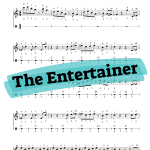 the entertainer scott joplin rag ragime Assi Rose gypsy accordion notation easy music piano sheet music study learn how to play world music songs russian turkish tarantella balkan french folk irish pirate tango latin course video online school teacher