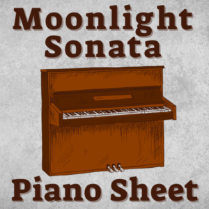 Moonlight Sonata Classical Piano Music Sheet by Beethoven Part 1  Easy Notations- Arranged by Assi Rose